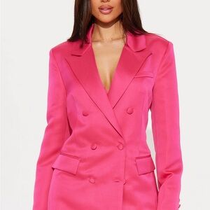 Set the Scene Elegant Hot Pink Women's Blazer